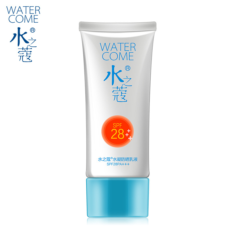 Zhen mining source refreshing Greasiness Moisturizing waterproof Anti-sweat Military training men and women SPF28 Water setting sunscreen