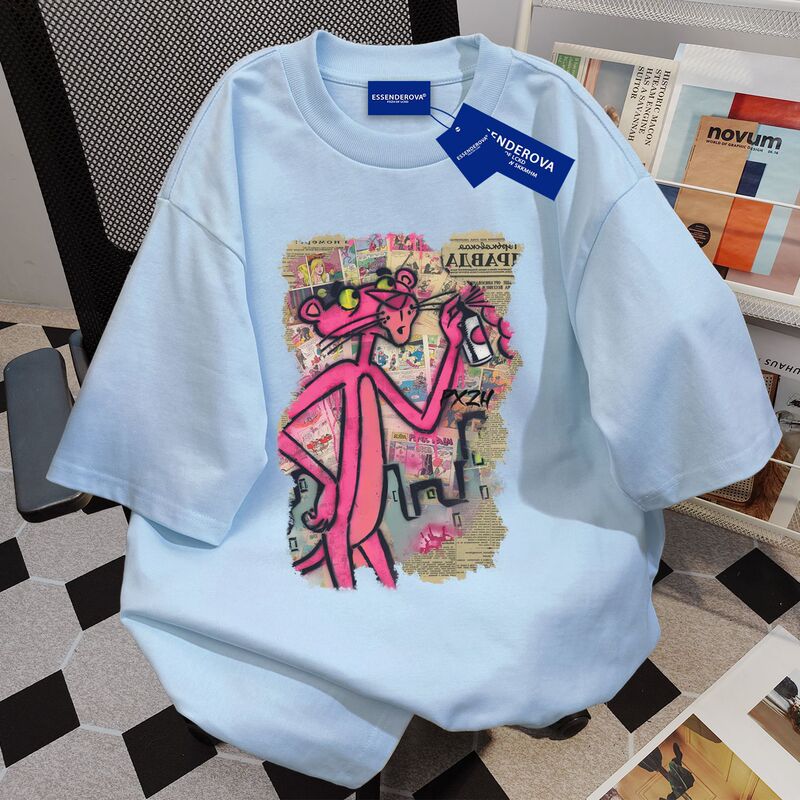 100% シンプルなデザインのレタープリント半袖レディースイントレンディなブランド T シャツ夏多用途ルーズトップ|undefined