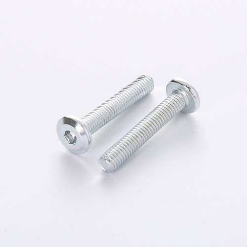 Galvanized large head bolts, flat round head, hexagon socket screws, flat head bevel screws, flat round head furniture screws