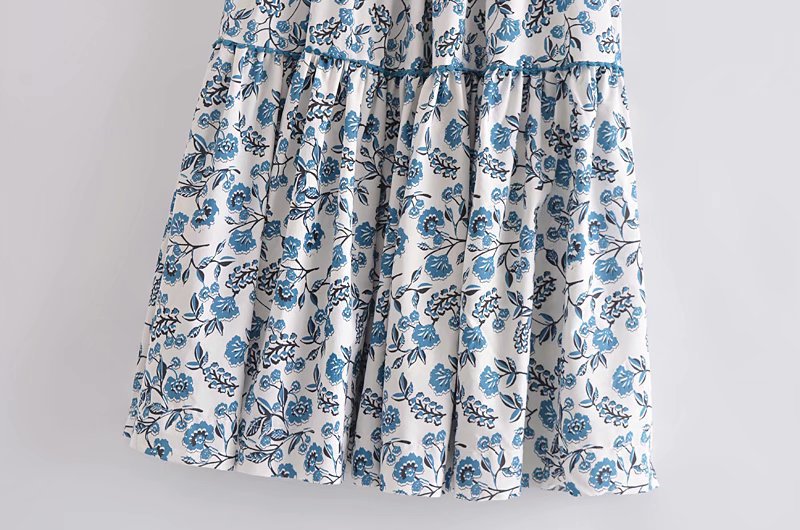 spring print mid-length skirt  NSAM51971