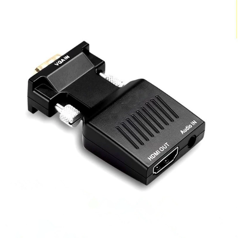 Переходник VGA в HDMI с питанием, аудио, вращение VGA, HDMI конвертер HDMI в VGA