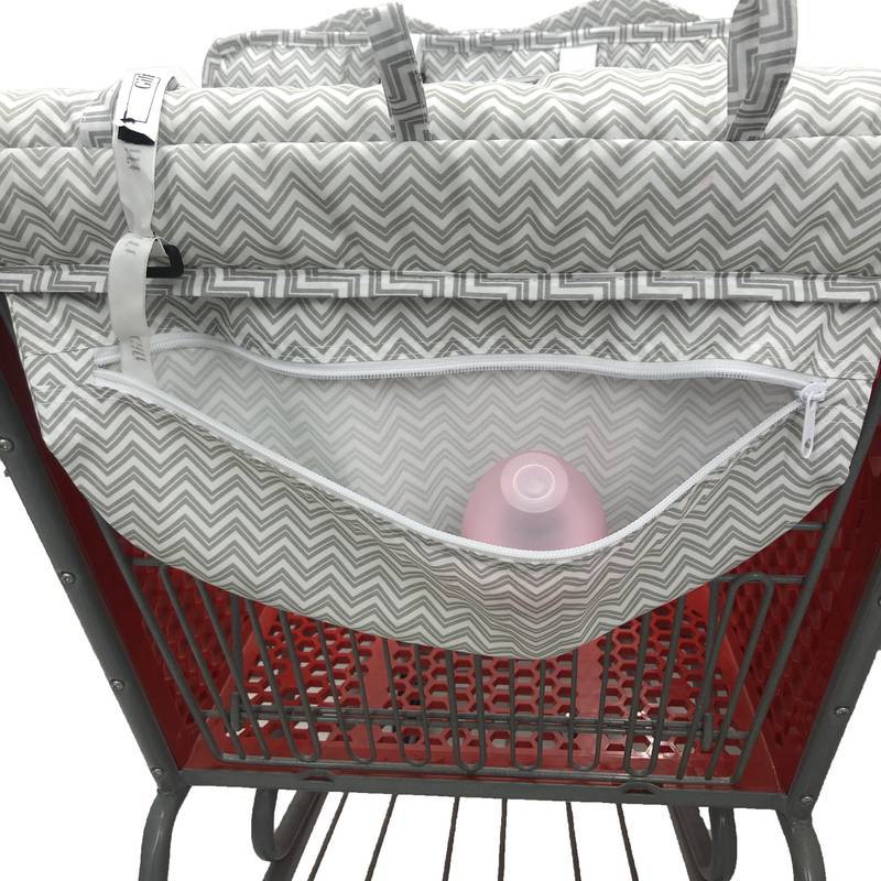 Cojín de carrito de compras portátil Cojín de protección exterior para niños plegable Cojín de asiento con funda de asiento alto Estilo explosivo transfronterizo de Amazon