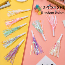 彩色流苏吹龙玩具口哨生日派对婚礼装饰节日聚会气氛助威拍照道具