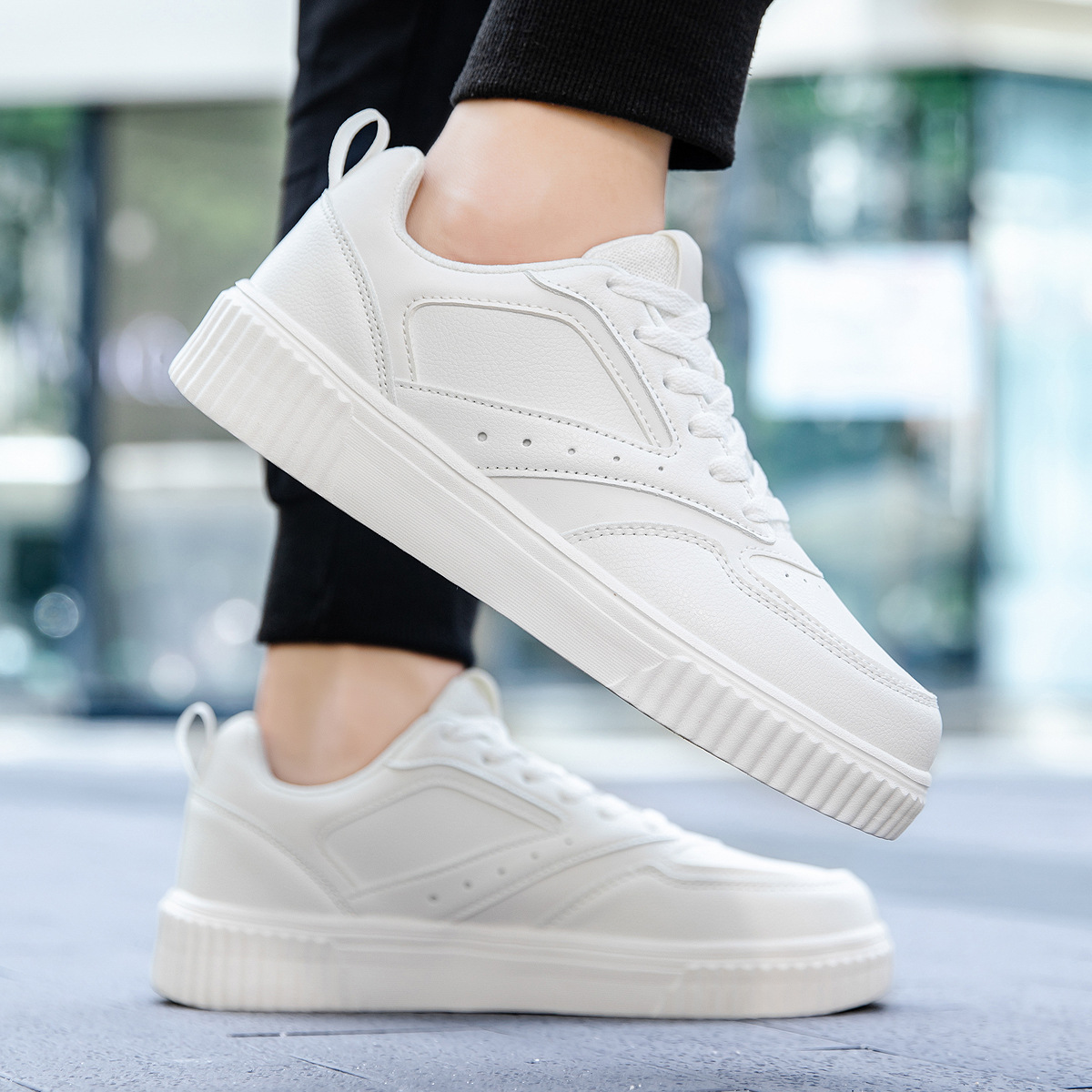 Men's shoes Student board shoes Men's casual shoes Large size shoes men's small white shoes_voghion.com