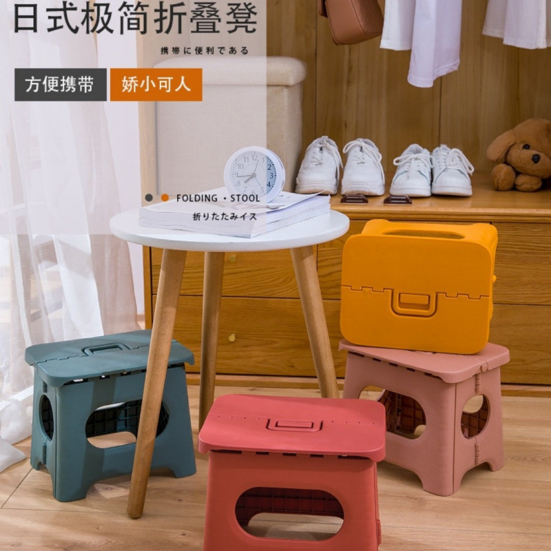 折りたたみ小さなスツールポータブルベビー子供大人屋外釣り家庭用靴交換ロースツールクリエイティブトレインマザ|undefined