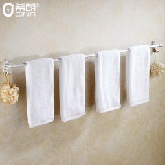 Hole-free Towel Rack Aluminum Space Towel Rack Bathroom Shelf Bathroom Organizer Bathroom Hook Bathroom Towel Bar Single Rod