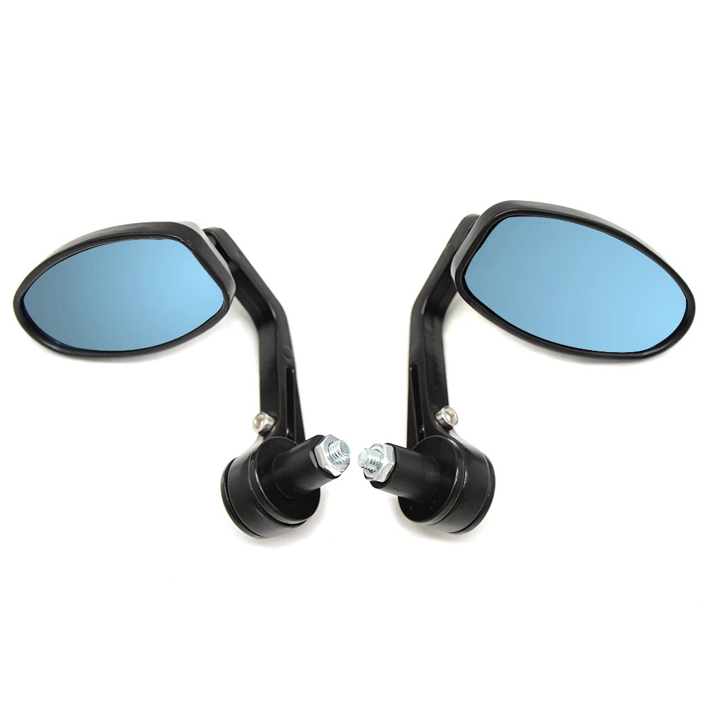 Motorcycle rearview mirror aluminum alloy modified handlebar mirror 22MM retro street car sports car handlebar mirror handle mirror