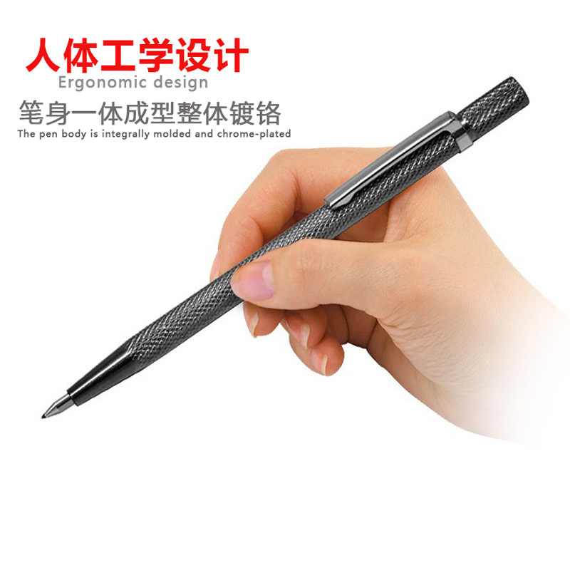 다이아몬드 타일 스크라이빙 펜 유리 금속 플레이트 마크 철 레터링 텅스텐 스틸 스크라이빙 바늘 돌 조각 펜 도매