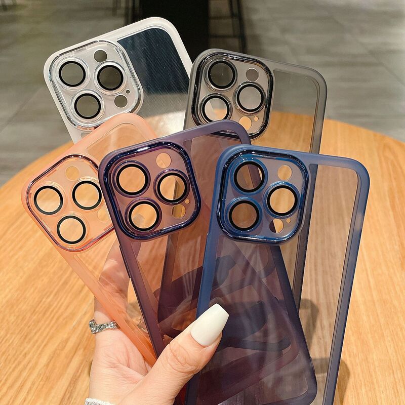 16E Is Suitable for Apple 17Pro Pure Transparent Color 14Promax Iphone12Pro Comes with Lens Film Xr Couple 13