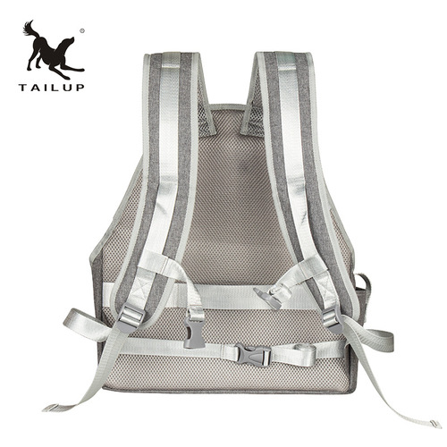  new cross-border foreign trade pet backpack blue gray cat and dog multi-purpose chest bag factory direct sale