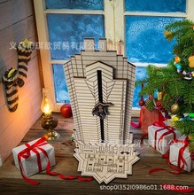 跨境Die Hard Advent Calendar 圣诞降临日历木质倒计时摆件批发