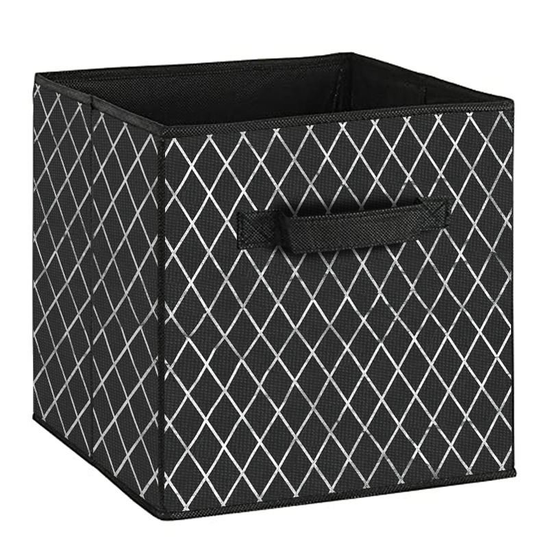 Caja de almacenamiento sin tapa, cajón de sala de estar para el hogar, tela plegable, almacenamiento de artículos diversos, caja de almacenamiento de ropa gruesa de Amazon