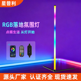 Factory Direct Sales Rechargeable Led Lamp with Wifi and Bluetooth Control, Nordic Style High-End Music Rhythm Floor Lamp for Bedroom