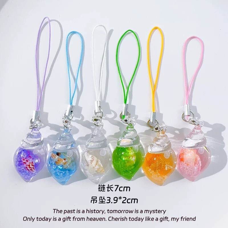 Resin Luminous Conch Pendant Mobile Phone Chain Pendant Keychain Bag Accessories Cute Children's Gifts Wholesale Resin Luminous Conch Pendant Mobile Phone Chain Pendant Keychain Bag Accessories Cute Children's Gifts Wholesale