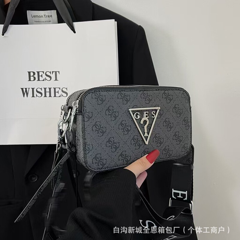 热销爆款跨境复古相机包女新款欧美复古印花休闲质感单肩斜挎包包|undefined