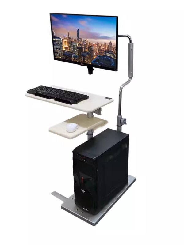 Bedside computer desk, foldable and height-adjustable, for home use, a simple and convenient computer desk, mobile workstation, and floating stand Bedside computer desk, foldable and height-adjustable, for home use, a simple and convenient computer desk, mobile workstation, and floating stand