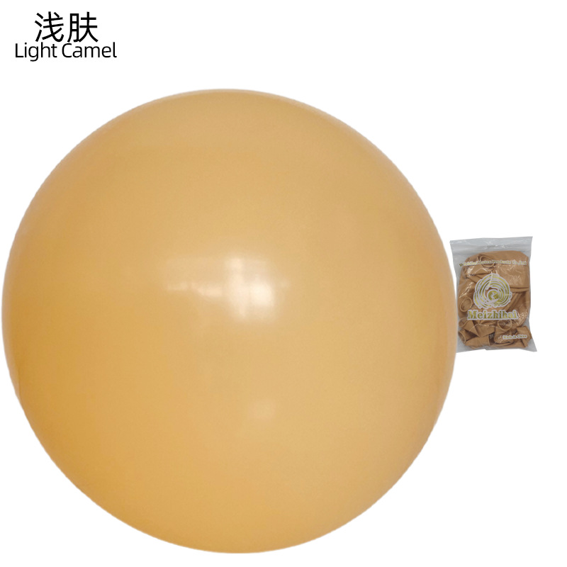 Hermosos globos de látex mate redondos y gruesos de 36 pulgadas de color vintage, ideales para la venta en mercados nocturnos, para decoración y arreglos.