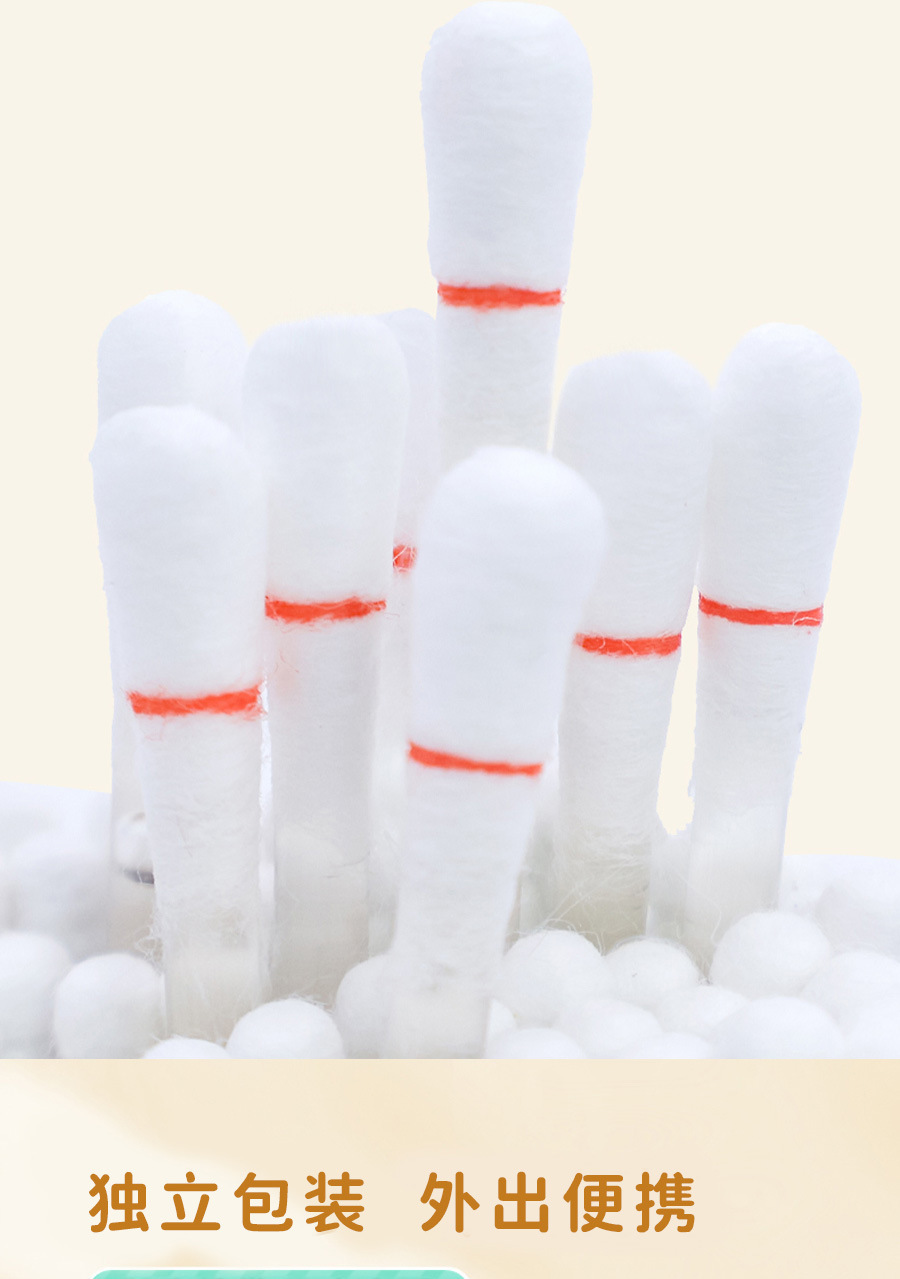 Cang Er Zi Nasal Care Cotton Swab Oil Portable Herbal Nasal Soothing Cotton Oil Stick 25 Pieces in use