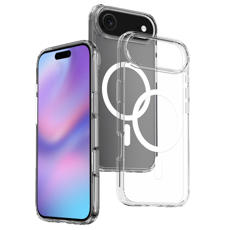 跨境适用苹果17AIR磁吸手机耐黄防刮花透明防摔iPhone17Pro保护套|undefined