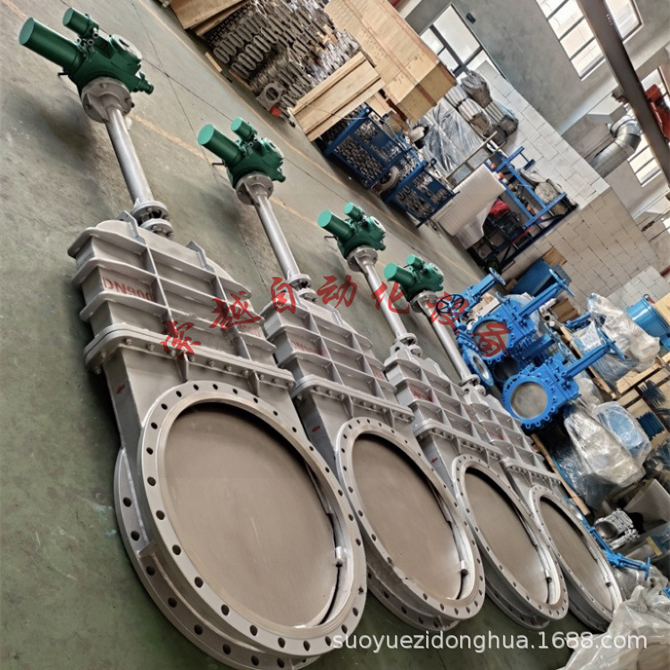 PZ673X气动刀型闸阀10C-DN80重量轻 流阻小 可实现远程开关操作