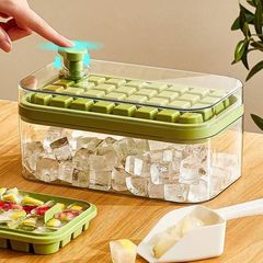 プッシュ式製氷型、製氷皿、家庭用食品グレード冷凍アイスキューブモデル、冷蔵庫保管用製氷器