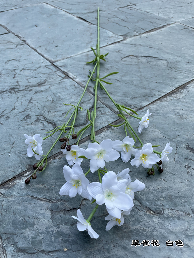 Boda blanca FÁBRICA DE FLORES ARTIFICIALES Línea Blanca Flor flor flotante boda camino plomo Fondo decoración flor falsa al por mayor