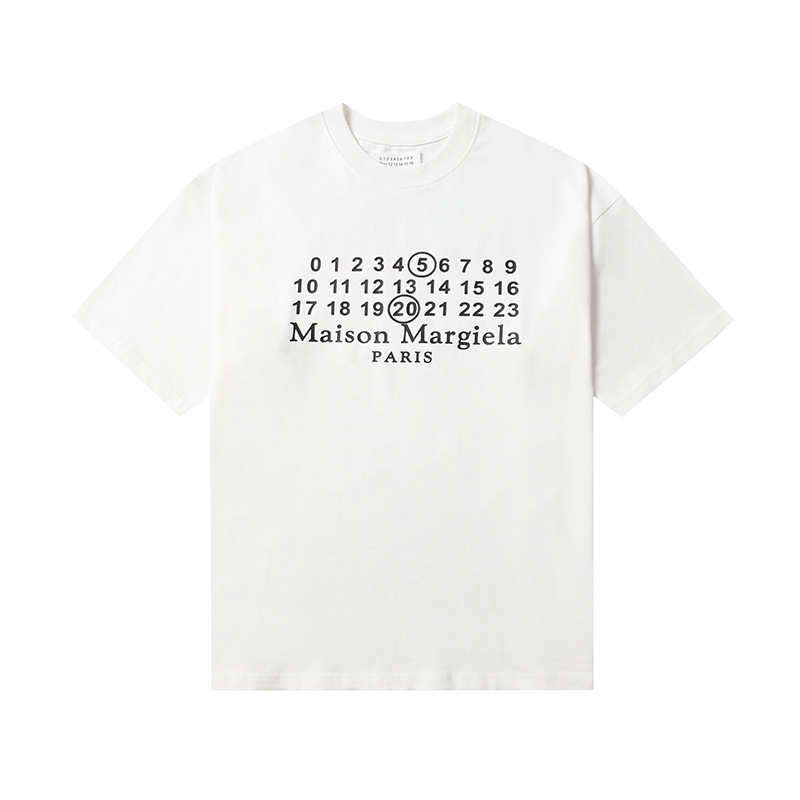 Maison Margiela T-shirt Numeric Logo White