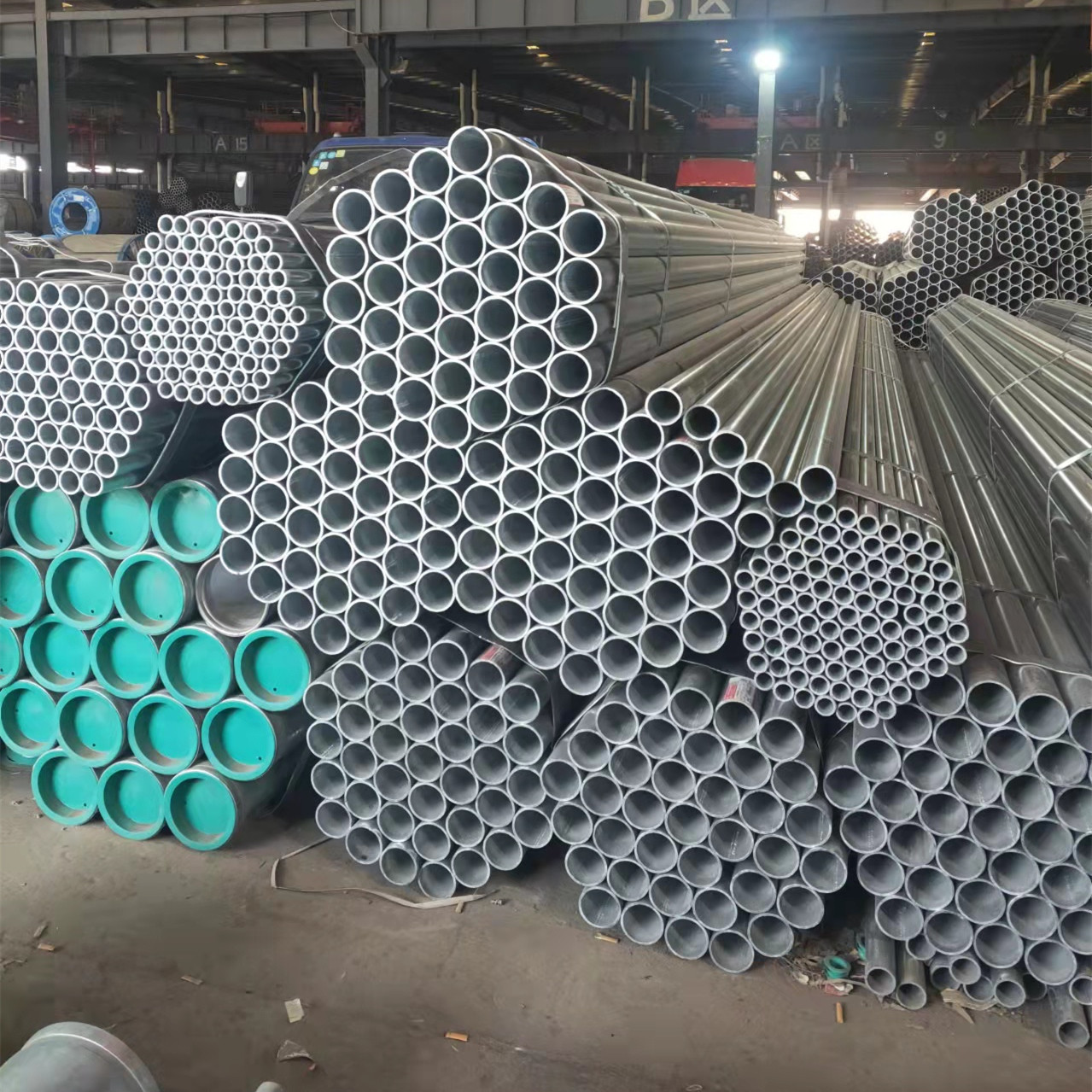 合肥现货销售天津友发镀锌钢管Q235B消防工程热镀锌圆管衬塑管