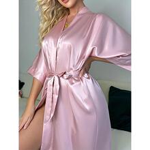 U 43766 Sexy Satin Robes Loungewear Pajamas �Ը�˯�� ר