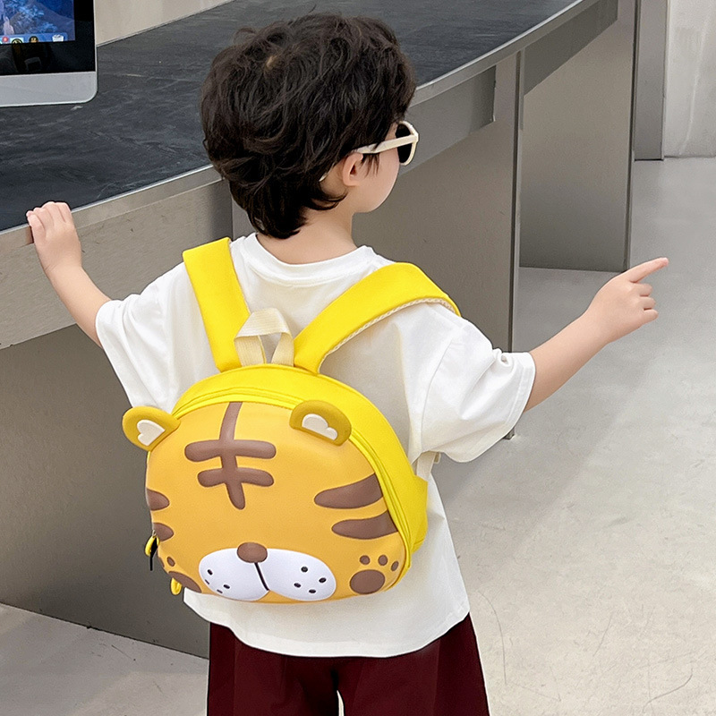 Nueva moda jardín de infantes mochila material EVA tigre de dibujos animados mochila de hombro para niños mochila de viaje casual para niños