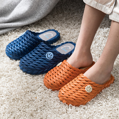 包头凉拖鞋女网红夏天软底沙滩情侣居家用防滑浴室洗澡防撞洞洞鞋