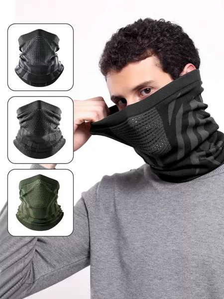 Cycling Mask Autumn and Winter Cold-proof Warm Neck Full Face Windproof Mountaineering Running Ski Neck Cover Breathable Seamless Scarf