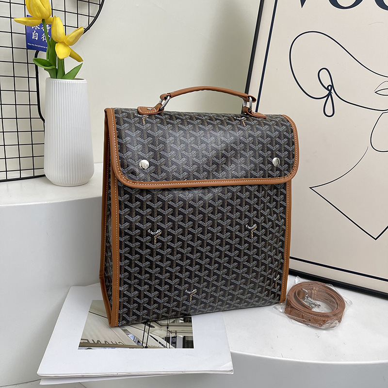 Goyard Goyard Dog Tooth Retro Handbag Unisex Backpack Folding Travel Backpack School Bag Computer Bag Goyard Goyard Dog Tooth Retro Handbag Unisex Backpack Folding Travel Backpack School Bag Computer Bag