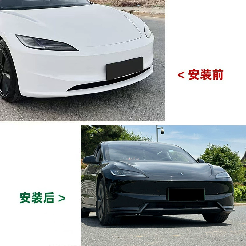 Применимо к новой версии переднего обвеса Tesla Model3, модификация переднего губы, окружение, декор автомобиля, защита от царапин и антицарапин