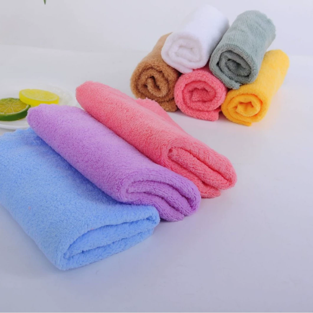 Трансграничные прямые продажи простой коралловый бархат квадратное полотенце полотенце для мытья посуды автомобильное полотенце с упаковкой новый цвет черный серый ремень упаковка