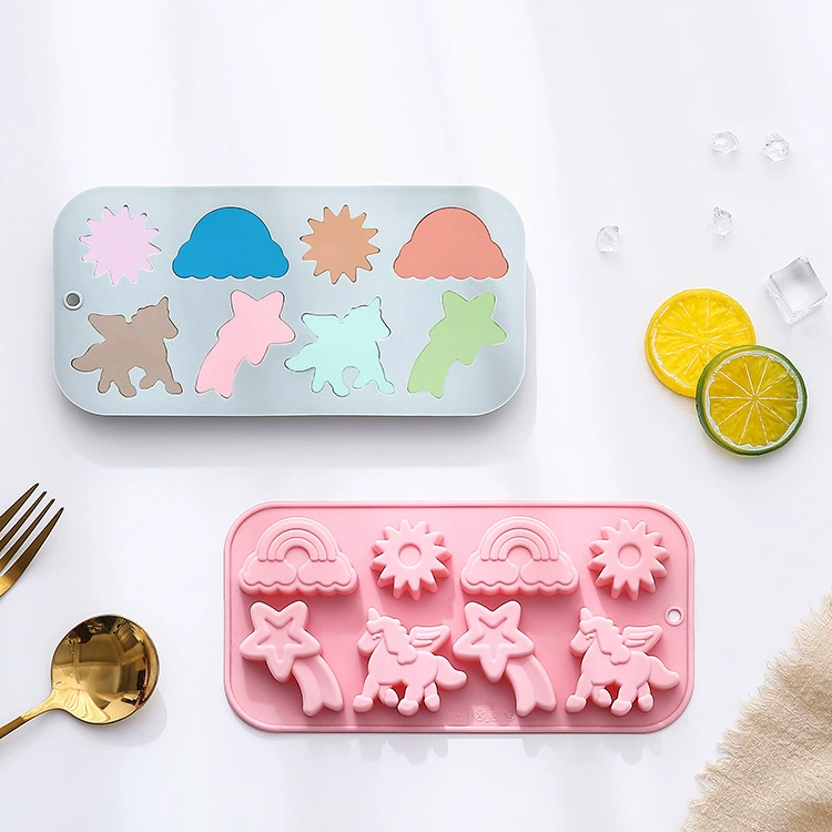 Rainbow acrylic silicone mold solar-powered, (Physicals), unicorn