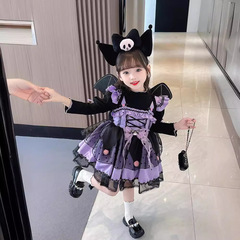 女童庫洛米連衣裙兒童蓬蓬裙吊帶甜美連衣裙洛麗塔公主裙