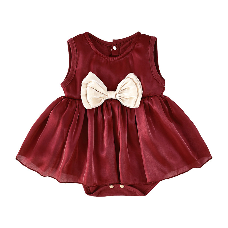 Baby Girl Summer Vest Dress Sleeveless Princess Dress Infant Romper Hundred-Day Banquet First Birthday Dress Baby Girl Summer Vest Dress Sleeveless Princess Dress Infant Romper Hundred-Day Banquet First Birthday Dress