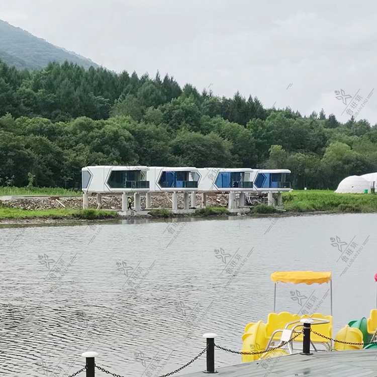 Diseño de apariencia creativa Net rojo B & B inteligente experiencia espacio cápsula Hotel móvil