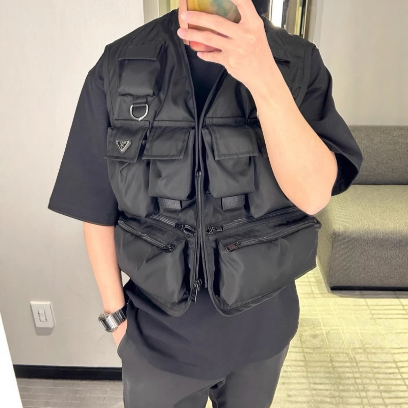 1.1 Correct MIU2025 New BLCG Classic Triangle Multi-Pocket Tooling Vest Shirt Jacket