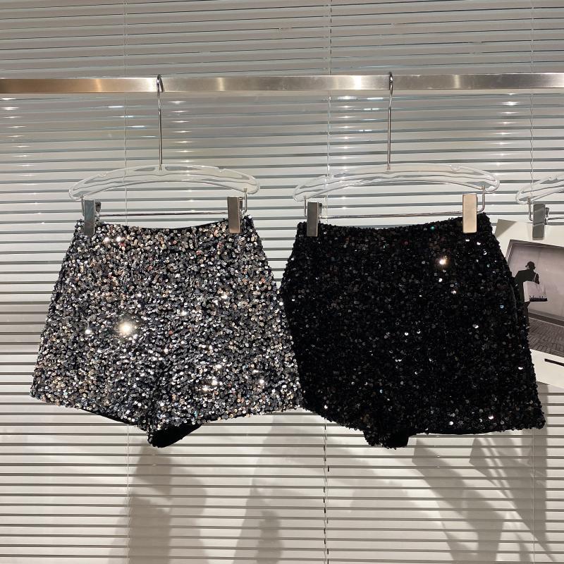 Women's Daily Streetwear Solid Color Shorts Sequins Casual Pants Flared Pants display picture 19