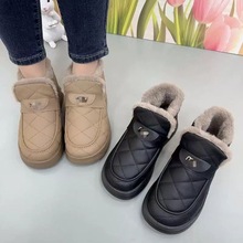 冬季爆款雪地靴加绒加厚保暖毛毛女士棉鞋防滑厚底轻便防水妈妈鞋