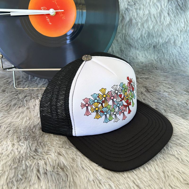 Chrome hearts 美式潮牌新款情侣夏季trucker cap 遮阳帽现货批发|undefined