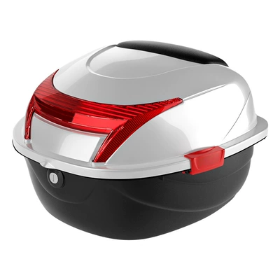Motorcycle Safety Supplies – Box Rear Tail Box - abs-material-large-box-silver-white-single-tail-box