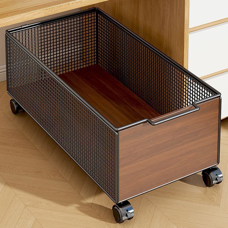 Under-Desk Backpack Storage Rack with Wheels, Multifunctional Movable Storage Cart for Desk Side