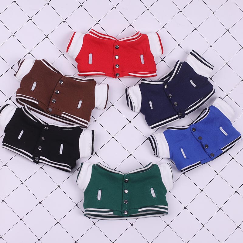20cm Baby Clothes Baseball Jacket Baseball Uniform Sportswear 15cm Cotton Doll Doll Baby Clothes Small Clothes
