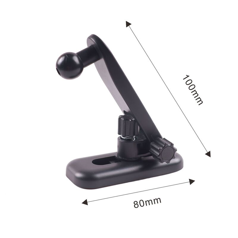 Adjustable Tilt, Flat Mount, Can Be Attached with Adhesive Strips, 17mm Ball Head Car Screen Mount Accessories, Horizontal and Vertical Attachment