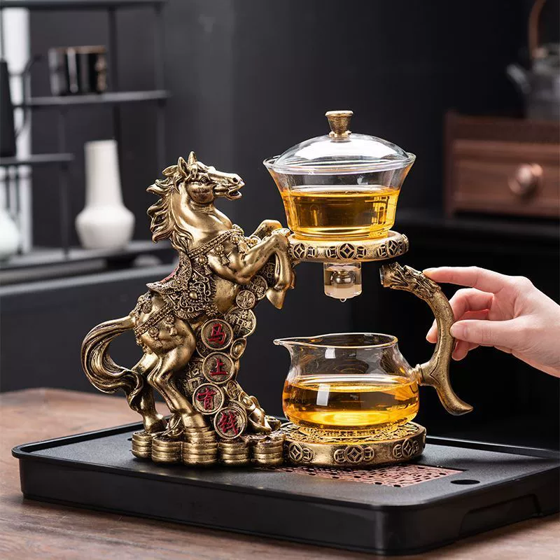 Automatic tea set for home use, glass high quality high-end teapot