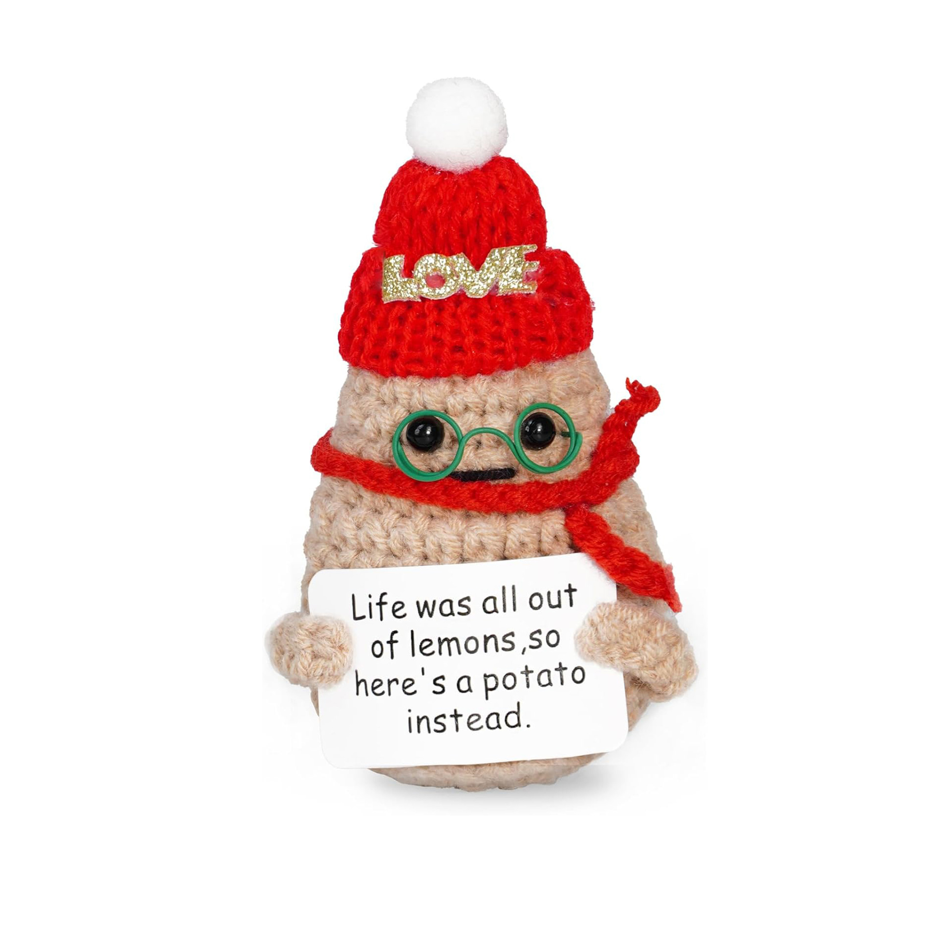 빨간 승마 후드 크리스마스 감자