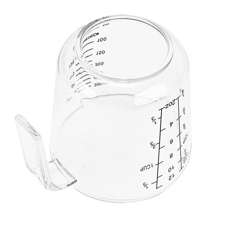 Herramientas para hornear de plástico transparente taza de medición PS taza de medición barril 150/300/600/1000ml Escala de cocina taza
